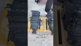 【تصویربرداری در محل 2 دستگاه پمپ هیدرولیک Komatsu PC1250-8 حمل و نقل ?】#hydraulicpump #PC1250-8