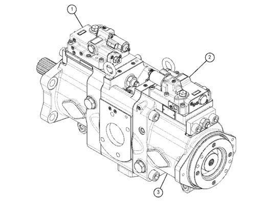 TQ 330 GC Excavator پمپ هیدرولیک اصلی 5511122 5511136 5511121 K7V160