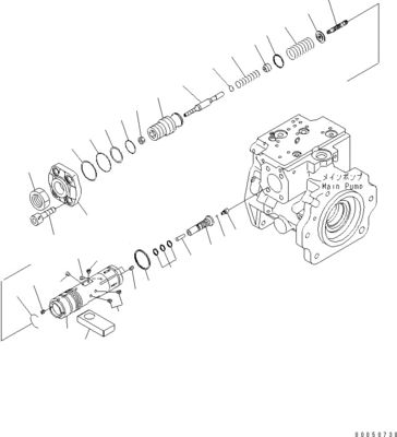 708-1L-00710 708-1L-01710 708-1L-04230 برای بارگذاری Komatsu Wa450-6 Wa470-6 Wa480-6 پمپ پیستون اصلی هیدرولیک