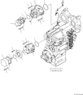 708-1L-00710 708-1L-01710 708-1L-04230 برای بارگذاری Komatsu Wa450-6 Wa470-6 Wa480-6 پمپ پیستون اصلی هیدرولیک