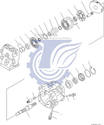 708-1T-00420 708-1T-00421 708-1T-01420 708-1T-04410 برای کاماتسو D275-5D پمپ پیستون هیدرولیک سرگرم کننده