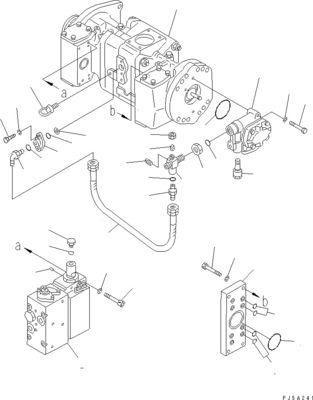 708-2L-00960 708-2L-00961 708-2L-05420 برای پمپ هیدرولیک کوماتسو WA700-3 LOADER PUMP اصل کیفیت بالا