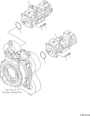 708-2L-00960 708-2L-00961 708-2L-05420 برای پمپ هیدرولیک کوماتسو WA700-3 LOADER PUMP اصل کیفیت بالا