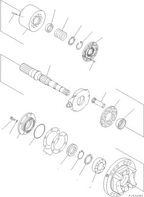 708-2L-00960 708-2L-00961 708-2L-05420 برای پمپ هیدرولیک کوماتسو WA700-3 LOADER PUMP اصل کیفیت بالا