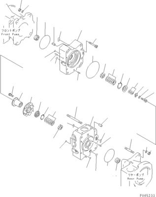 708-2L-00960 708-2L-00961 708-2L-05420 برای پمپ هیدرولیک کوماتسو WA700-3 LOADER PUMP اصل کیفیت بالا