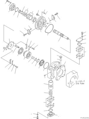 708-2L-00960 708-2L-00961 708-2L-05420 برای پمپ هیدرولیک کوماتسو WA700-3 LOADER PUMP اصل کیفیت بالا