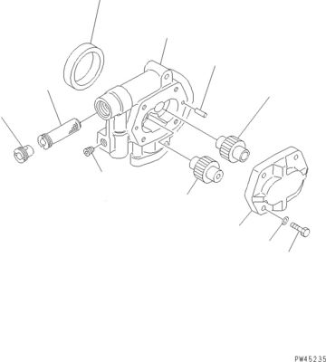 708-2L-00960 708-2L-00961 708-2L-05420 برای پمپ هیدرولیک کوماتسو WA700-3 LOADER PUMP اصل کیفیت بالا