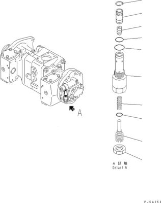 708-2L-00960 708-2L-00961 708-2L-05420 برای پمپ هیدرولیک کوماتسو WA700-3 LOADER PUMP اصل کیفیت بالا