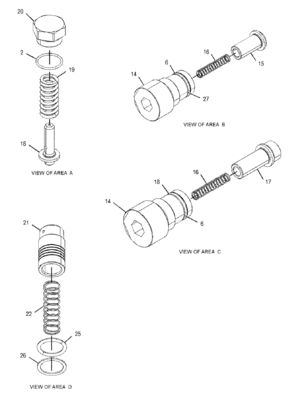 CAT 455-2663 424-937 دریچه کنترل اصلی قطعات ماشین آلات معدن سازمانی تخریب