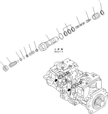 708-2G-00800 708-2G-00801 708-2G-01081 برای Komatsu Loader WA600-6 پمپ هیدرولیک پمپ پیستون پمپ اصلی کیفیت بالا