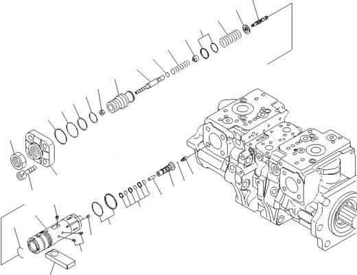 708-2G-00800 708-2G-00801 708-2G-01081 برای Komatsu Loader WA600-6 پمپ هیدرولیک پمپ پیستون پمپ اصلی کیفیت بالا