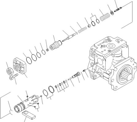 708-2G-00800 708-2G-00801 708-2G-01081 برای Komatsu Loader WA600-6 پمپ هیدرولیک پمپ پیستون پمپ اصلی کیفیت بالا