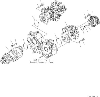 708-2G-00800 708-2G-00801 708-2G-01081 برای Komatsu Loader WA600-6 پمپ هیدرولیک پمپ پیستون پمپ اصلی کیفیت بالا