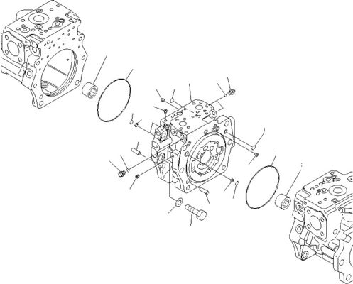 708-2G-00800 708-2G-00801 708-2G-01081 برای Komatsu Loader WA600-6 پمپ هیدرولیک پمپ پیستون پمپ اصلی کیفیت بالا