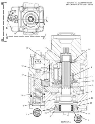 292-8767 10R7401 CA2928767 برای CAT LOADER 950H 962H IT62H پمپ GP-PISTON هیدرولیک پمپ اصلی بازار پس از فروش کیفیت بالا