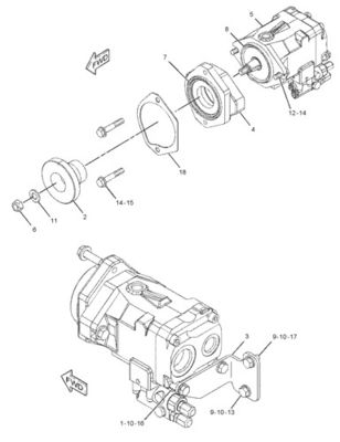 292-8767 10R7401 CA2928767 برای CAT LOADER 950H 962H IT62H پمپ GP-PISTON هیدرولیک پمپ اصلی بازار پس از فروش کیفیت بالا