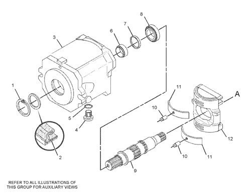 299-5790 20R3400 برای قطب CAT D7R II D7R XR HPR135 پمپ GP-PISTON IMPLEMENT STEERING هیدرولیک پمپ اصلی بازارهایی