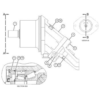 159-7162 0R4613 برای CAT Track D8R، D8R II موتور هیدرولیک GP-PISTON بازارهای پس از فروش اصلی GP-MOTOR ROTATING