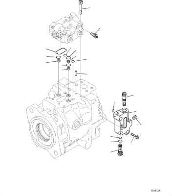 708-1W-01741 708-1W-00741 708-1W-00740 برای پمپ هیدرولیک کوماتسو WA430-6 PUMP LOADER PUMP MAIN PUMP Aftermarket Original