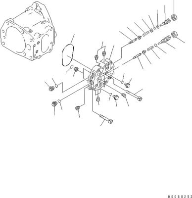 708-1L-00370 708-1L-01310 برای کاماتسو D275AX-5EO بلدوزر پمپ هیدرولیک پمپ پیستون