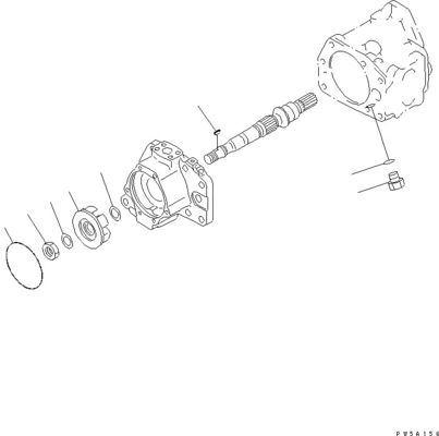 708-1L-00370 708-1L-01310 برای کاماتسو D275AX-5EO بلدوزر پمپ هیدرولیک پمپ پیستون