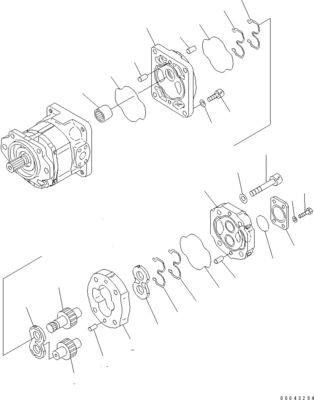 705-52-30A00 705-14-32731 برای Komatsu بلدوزر D155A-6 D155AX-6 پمپ هیدرولیک پمپ پیستون