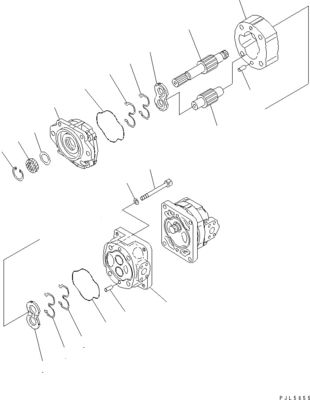 705-52-30920 705-14-34540 برای Komatsu بلدوزر D275A-5D D275AX-5 D275A-5R پمپ هیدرولیک پمپ پیستون