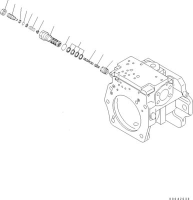 708-1H-00250 708-1H-00251 برای بلدوزر کاماتسو D155AX-6 D155AX-6A پمپ اصلی هیدرولیک