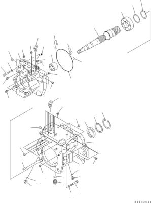 708-1H-00250 708-1H-00251 برای بلدوزر کاماتسو D155AX-6 D155AX-6A پمپ اصلی هیدرولیک