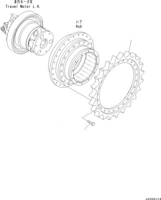 706-8F-01140 11Y-27-40401 برای کوماتسو D37EX-23 D37PX-23 D39EX-23 بولدوزر موتور سفر هیدرولیک