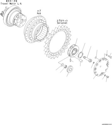 706-8F-01140 11Y-27-40401 برای کوماتسو D37EX-23 D37PX-23 D39EX-23 بولدوزر موتور سفر هیدرولیک