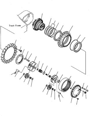 207-27-00260 708-8H-00320 برای بیل مکانیکی کوماتسو PC300-7 340NLC-7 350-7 Travel Assembly Final Drive Motor Travel Original