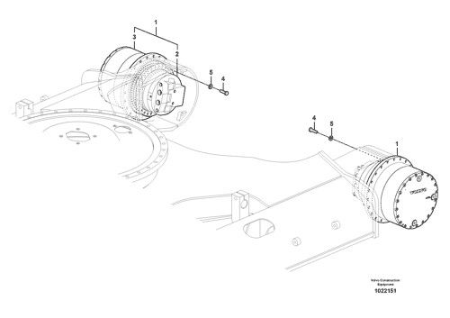 VOE14599921 VOE14599920 VOE14604840For Volvo Excavator EC300D 350D 380DTravel Assembly Final Drive Motor Travel Original