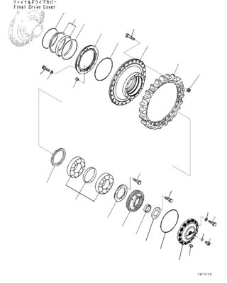 17M-27-00410 17M-27-00252 17M-27-00251 For Komatsu Buldozer D275A-5R Travel Assembly Final Drive Motor Travel Original
