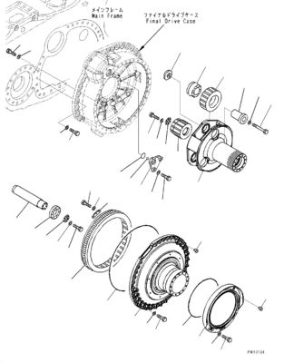 17M-27-00253 17M-27-00420 17M-27-00262 For Komatsu Buldozer D275A-5R Travel Assembly Final Drive Motor Travel Original