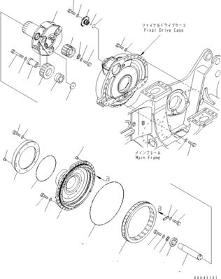 17M-27-00360 17M-27-00510 17M-27-00271 For Komatsu Buldozer D275A-5D Travel Assembly Final Drive Motor Travel Original