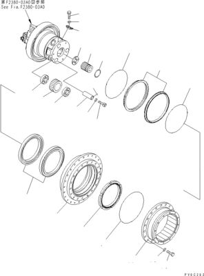 11Y-27-40101 11Y-27-40102 Excavator Final Drive برای بولدوزر کاماتسو D37EX-23 D37PX-23