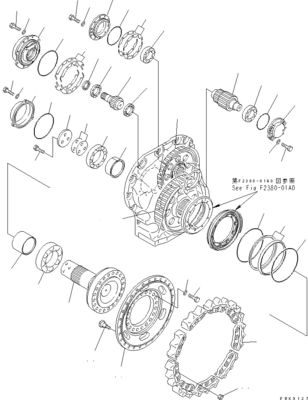 154-27-00353 154-27-00352 154-27-00351 Excavator Final Drive For Komatsu Bulldozer D85EX-15 D85MS-15 ماشین حفاری ماشین حفاری ماشین حفاری