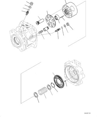 708-1U-00120 708-1U-00140 708-1U-00170 708-1L-04010 R7081U00120 R7081U00171 708-1U-01151 برای کاماتسو WA380-6 WA430-6 شحن کننده های چرخ پمپ هیدرولیک پمپ هدایت پمپ