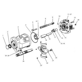 1094197 109-4197 CA1094197 0R7472 برای CAT 990 844 چرخ بارگذاری کننده هیدرولیک پمپ اصلی پمپ پیستون پمپ ASSY پمپ GP-PISTON بازار پس از فروش کیفیت بالا اصلی