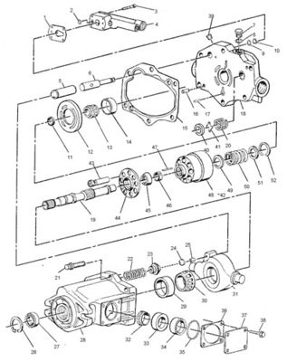 4T6895 CA4T6895 4T-6895 For CAT 416 428 BACKHOE LOADER پمپ اصلی هیدرولیک پمپ پیستونی PUMP ASSY PUMP GP-PISTON Aftermarket کیفیت بالا اصلی