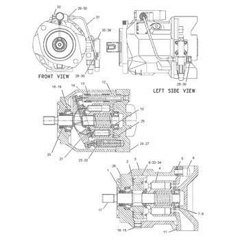 242-6085 CA2426085 2426085 برای CAT 420D 430D بارگذاری بککو پمپ هیدرولیک اصلی پمپ پیستون پمپ پمپ ASSY پمپ GP-PISTON بعد از فروش کیفیت بالا اصلی