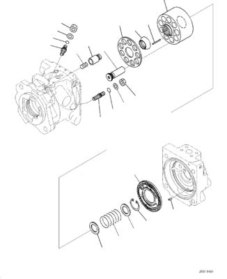 708-1U-00241 708-1U-00240 708-1U-01231 708-1U-01230 برای کوماتسو WA380Z-6 WHEEL LOADERS پمپ اصلی هیدرولیک فرمان پمپ پیستون پمپ اصلی AST PUMPY