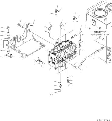 723-46-27200 7234627200 723-46-27101 برای کوماتسو D475ASD-5E0 بلدوزر های هیدرولیک دریچه کنترل اصلی قطعات ماشین آلات ساختمانی بازارهای بعد از فروش کیفیت بالا اصلی