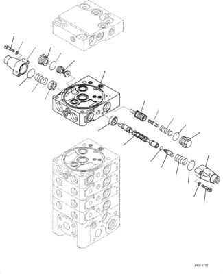 723-25-11400 723-24-11800 برای کوماتسو D61EX-23 D61PX-23 D61PXI-23 بولدوزرهای هیدرولیک شیر کنترل اصلی قطعات ماشین آلات ساخت و ساز پس از فروش کیفیت بالا اصلی