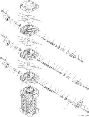 723-21-04200 7232104200 723-29-50601 723-29-50600 برای کاماتسو PC78MR-6 PC78US-6 PC78UU-6 قطعات حفاری قطعات هیدرولیک کنترل اصلی دریچه اصلی